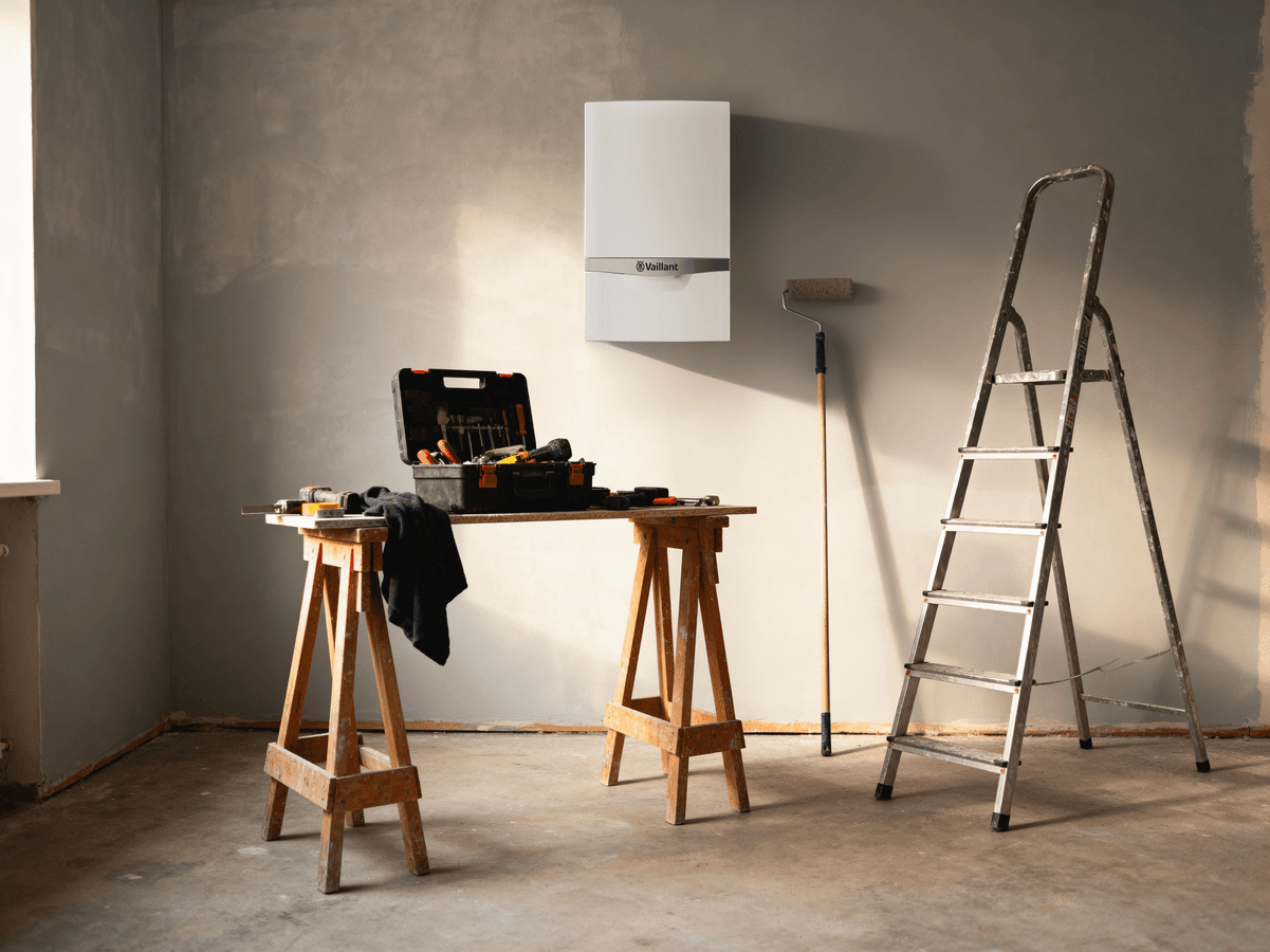 [Immagine generata con l'IA.] ecoTEC plus VM 48 - 65 kW scene view