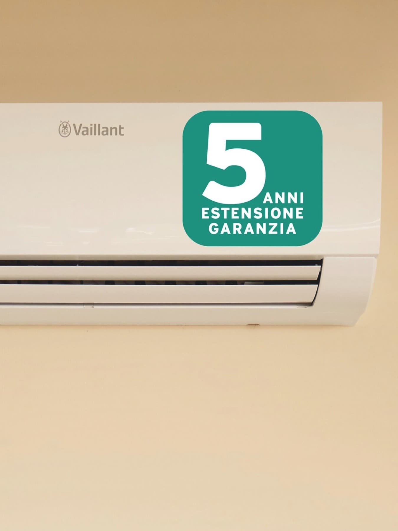 Garanzia 5 anni sui climatizzatori Vaillant.