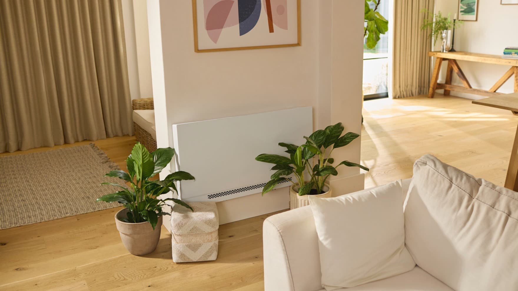 Ventilconvettore a console aroVAIR plus montato a parete