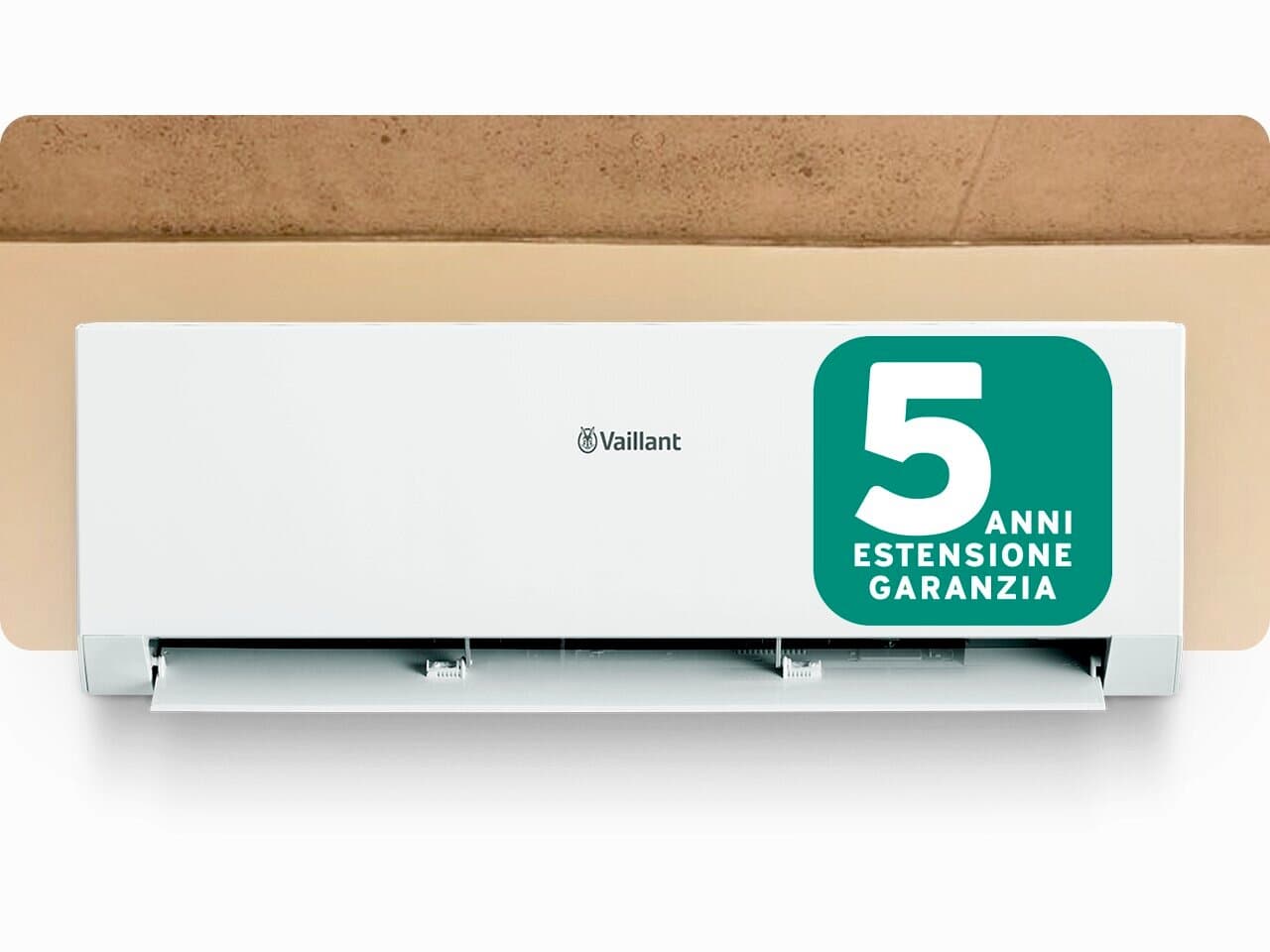 Pompa di calore Vaillant con bollino estensione Garanzia 7 anni
