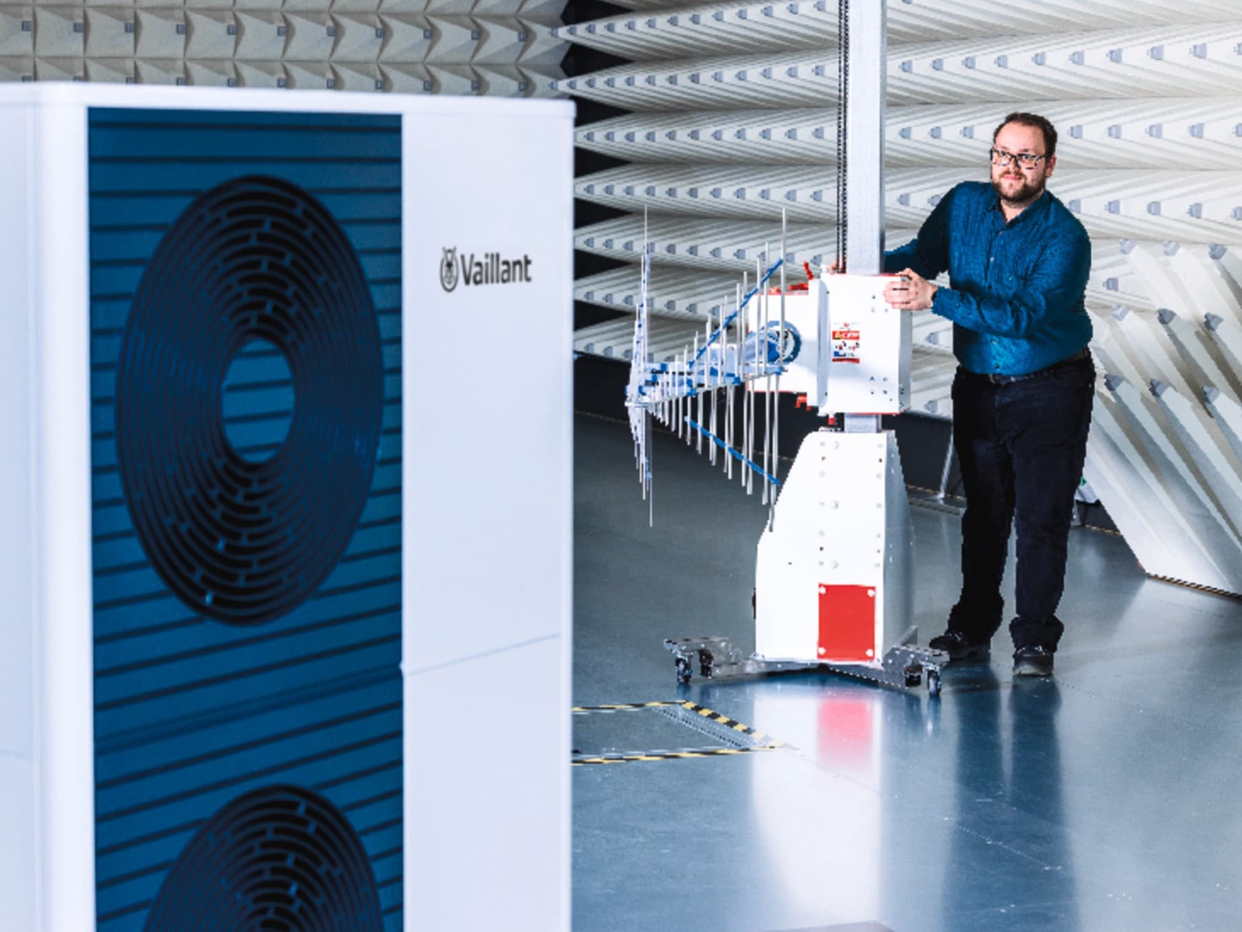 Pompa di calore Vaillant nell'unità di prova
