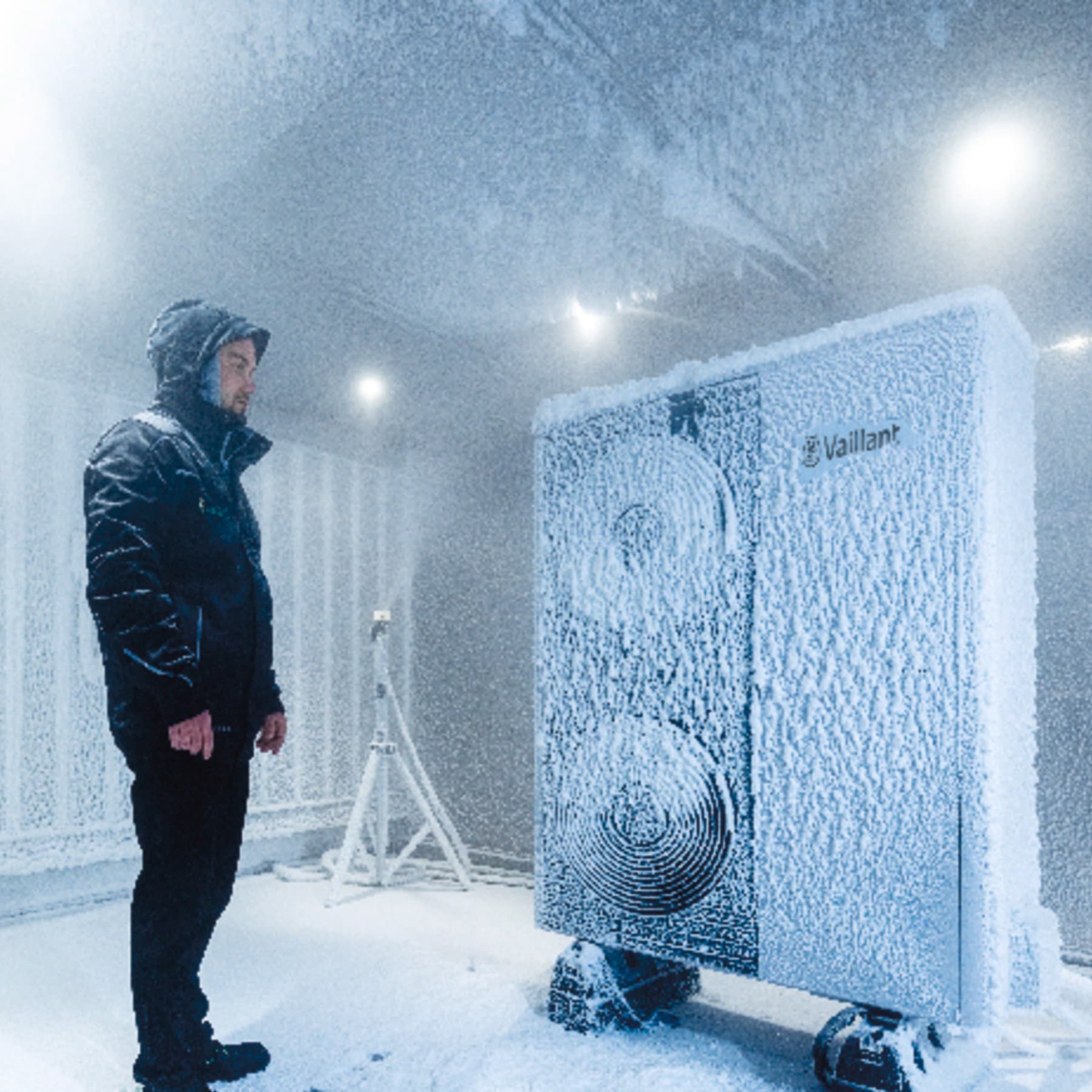 Pompa di calore nel centro prove Vaillant