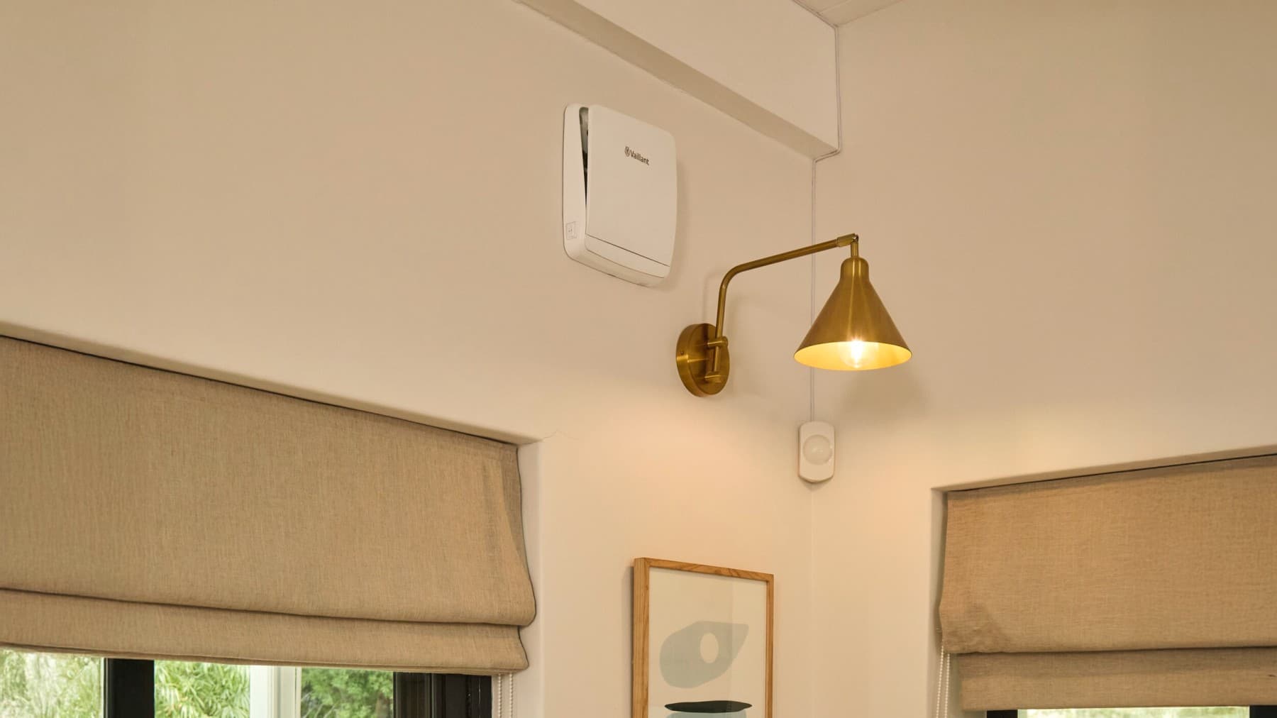 Sistema di ventilazione a muro Vaillant.